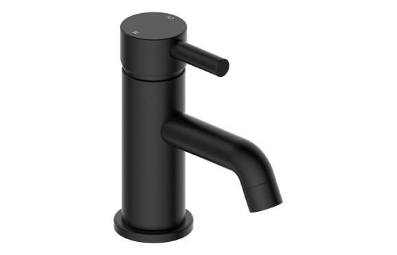 Pescara Cloakroom Basin Mixer & Waste - Matt Black