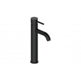 Pescara Tall Basin Mixer - Matt Black