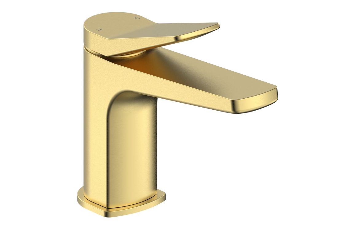 Nancy Basin Mixer & Waste - Brushed Brass