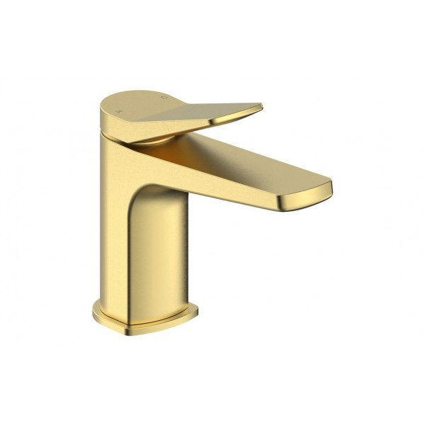 Nancy Basin Mixer & Waste - Brushed Brass Bathroom Taps