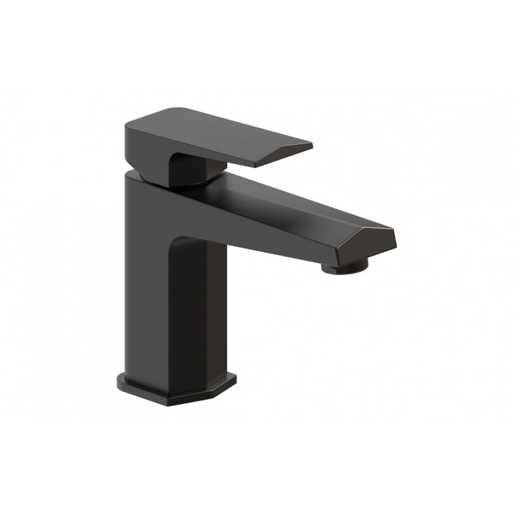 Roda Basin Mixer & Waste - Matt Black
