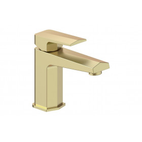 Roda Basin Mixer & Waste - Brushed Brass