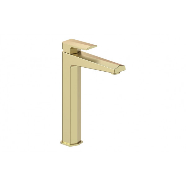 Roda Tall Basin Mixer - Brushed Brass Bathroom Taps