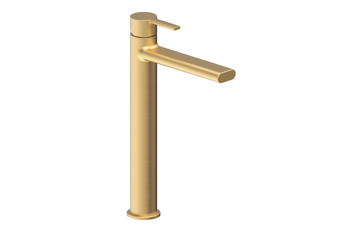 Evola Tall Basin Mixer - Brushed Brass Evola Tall Basin Mixer - Brushed Brass