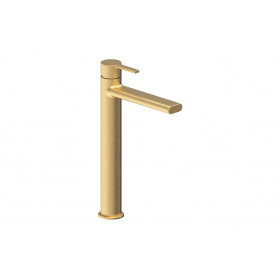 Evola Tall Basin Mixer - Brushed Brass