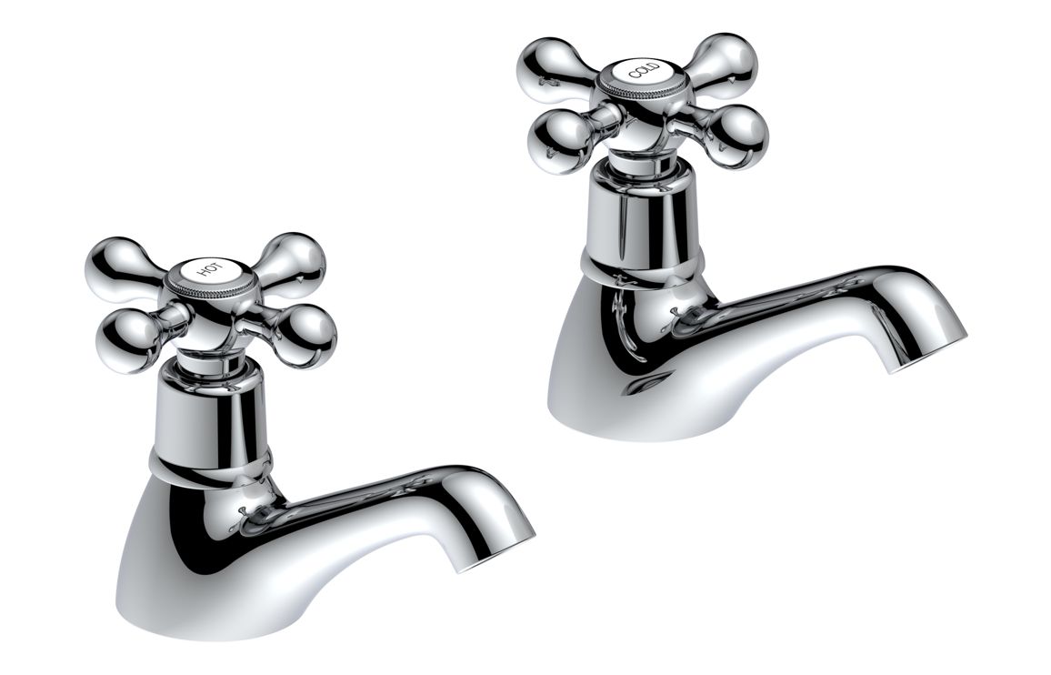 Salton Basin Pillar Taps - Chrome Salton Basin Pillar Taps - Chrome