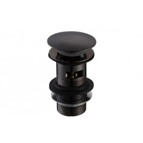 Slotted Mushroom Basin Waste (1 1/4") - Matt Black