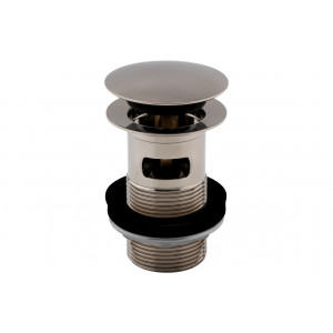 Vema Slotted Push Button Waste - Stainless Steel Vema Slotted Push Button Waste - Stainless Steel