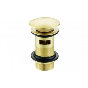 Slotted Mushroom Basin Waste (1 1/4") - Brushed Brass Slotted Mushroom Basin Waste (1 1/4") - Brushed Brass