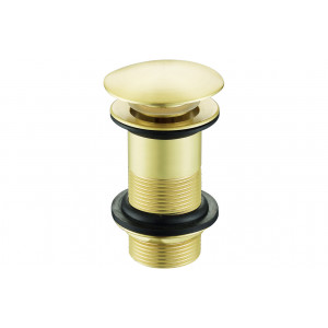 Unslotted Mushroom Basin Waste (1 1/4") - Brushed Brass Unslotted Mushroom Basin Waste (1 1/4") - Brushed Brass