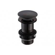 Unslotted Mushroom Basin Waste (1 1/4") - Matt Black