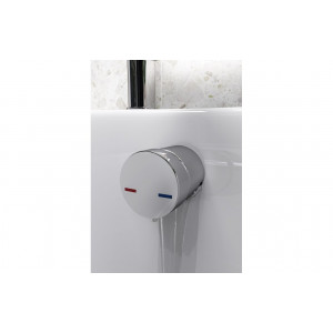 Bath Overflow Filler w/Integrated Valve - Chrome