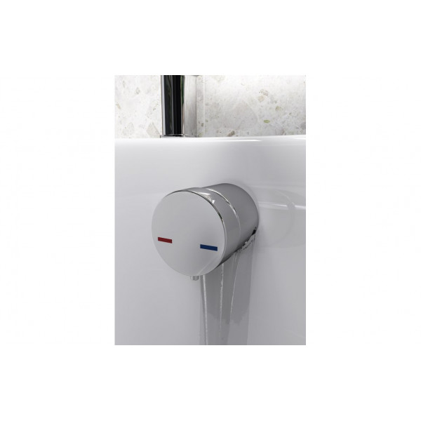 Bath Overflow Filler w/Integrated Valve - Chrome Bath Overflow Filler w/Integrated Valve - Chrome