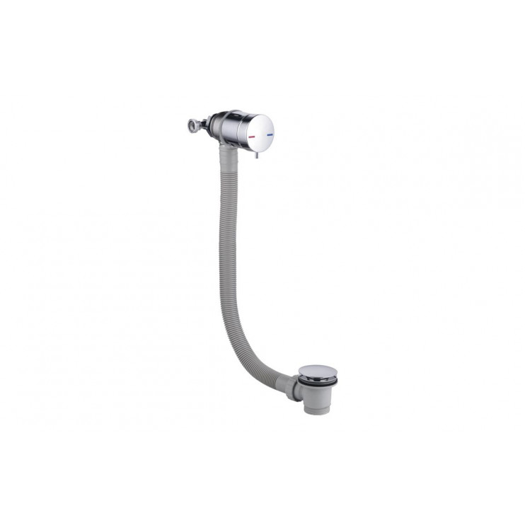 Bath Overflow Filler w/Integrated Valve - Chrome Bath Overflow Filler w/Integrated Valve - Chrome