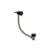 Bath Overflow Filler w/Integrated Valve - Black Bath Overflow Filler w/Integrated Valve - Black