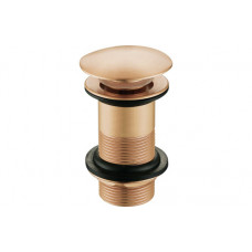 Unslotted Mushroom Basin Waste (1 1/4") - Brushed Bronze