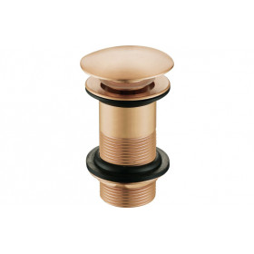 Unslotted Mushroom Basin Waste (1 1/4") - Brushed Bronze