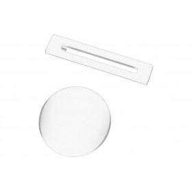 Floor Standing Bath Overflow & Waste Cover - White