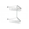 Elena 2-Tier Corner Shower Caddy - Chrome