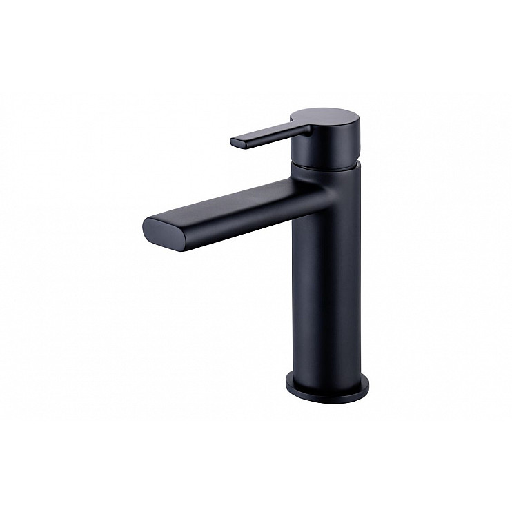 Evola Basin Mixer - Matt Black Bathroom Taps