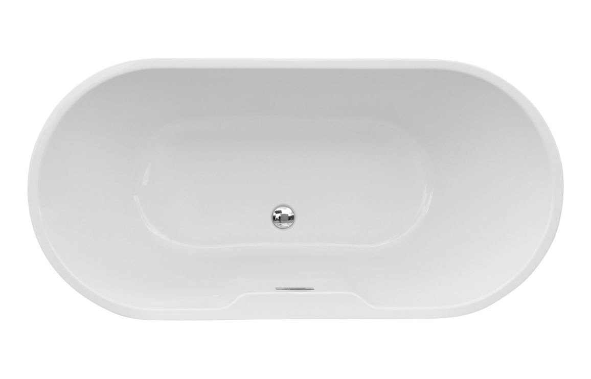 Harlesden Freestanding 1550x745x580mm 0TH Bath - Gloss White Harlesden Freestanding 1550x745x580mm 0TH Bath - Gloss White