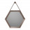 Kanto 500x433mm Hexagonal Mirror - Bronze