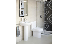 Laurus 500x390mm 1TH Basin & Full Pedestal