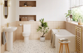 Laurus 500x390mm 1TH Basin & Full Pedestal