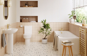 Laurus 500x390mm 1TH Basin & Full Pedestal