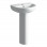 Laurus 500x390mm 1TH Basin & Full Pedestal