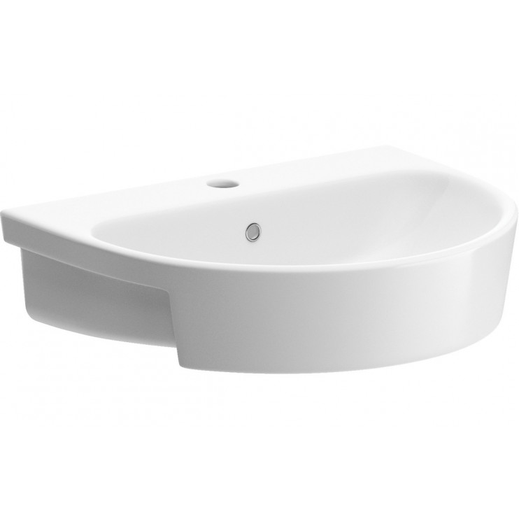 Lily 555x435mm 1TH Semi Recessed Basin