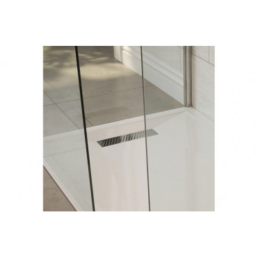 Linear Tray Waste & Cover - Chrome