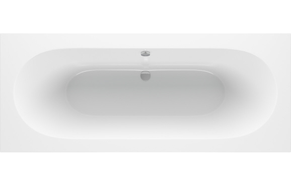 Miami Round Double End 1600x750x550mm 0TH Bath w/Legs