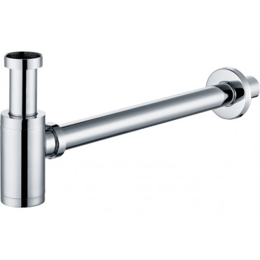 Modern Round Bottle Trap - Chrome