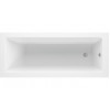 Navarre Square Single End SUPERCAST 1700x700x550mm 0TH Bath w/Legs