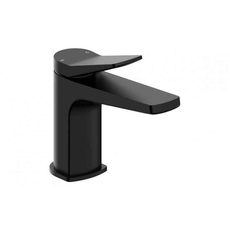 Nancy Basin Mixer & Waste - Matt Black Bathroom Taps
