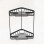Nina 2-Tier Storage Basket - Black