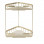 Nina 2-Tier Storage Basket - Brushed Brass