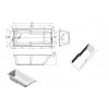 Ocala Straight 1700x750x550mm 0TH C Shower Bath w/Legs