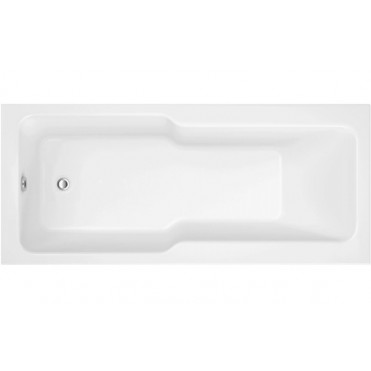 Ocala Straight 1700x750x550mm 0TH "C" Shower Bath w/Legs