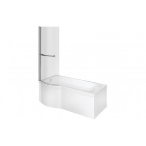 Ora P Shape 1700x850x560mm 0TH Shower Bath Pack (LH)