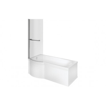 Ora P Shape 1700x850x560mm 0TH Shower Bath Pack (LH)