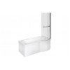 Ora P Shape SUPERCAST 1700x850x560mm 0TH Shower Bath Pack (RH)