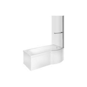 Ora P Shape 1700x850x560mm 0TH Shower Bath Pack (RH)