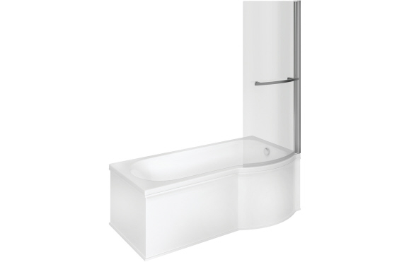 Ora P Shape 1700x850x560mm 0TH Shower Bath Pack (RH) Ora P Shape 1700x850x560mm 0TH Shower Bath Pack (RH)