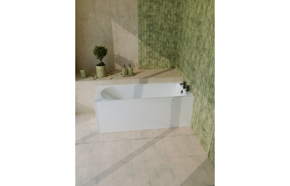 Pierson D Shape Single End 1700x700x550mm 2TH Bath w/Legs