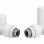 Patterned White Radiator Valves - Corner