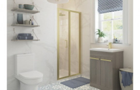 Classix 760mm Bi-fold Door - Brushed Brass