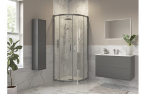 Iconix 800x800mm 2 Door Quadrant - Chrome