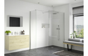 Iconix 500mm Wetroom Side Panel & Arm - Chrome